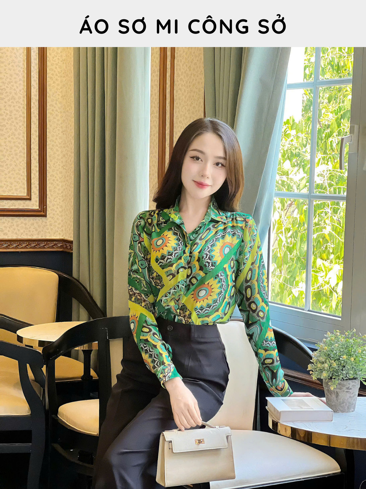 ÁO SƠ MI IN HỌA TIẾT AB0487