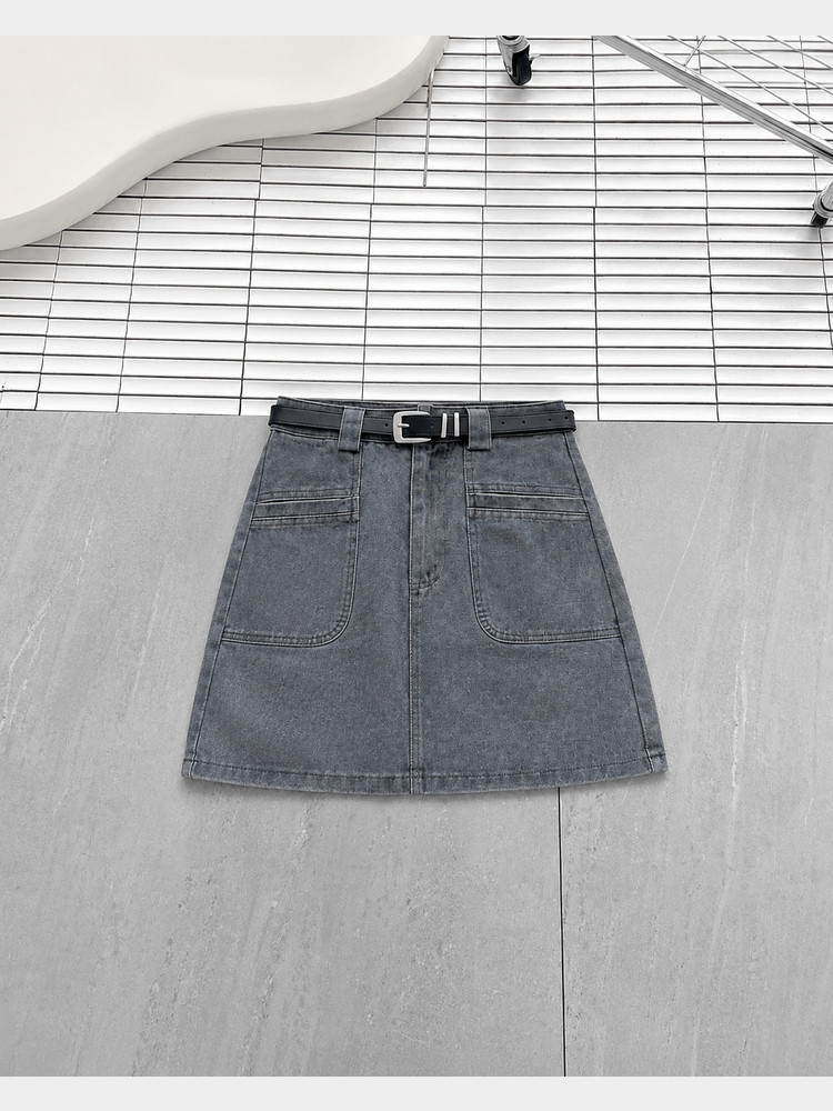 CHÂN VÁY CHỮ A AL0989 Xám