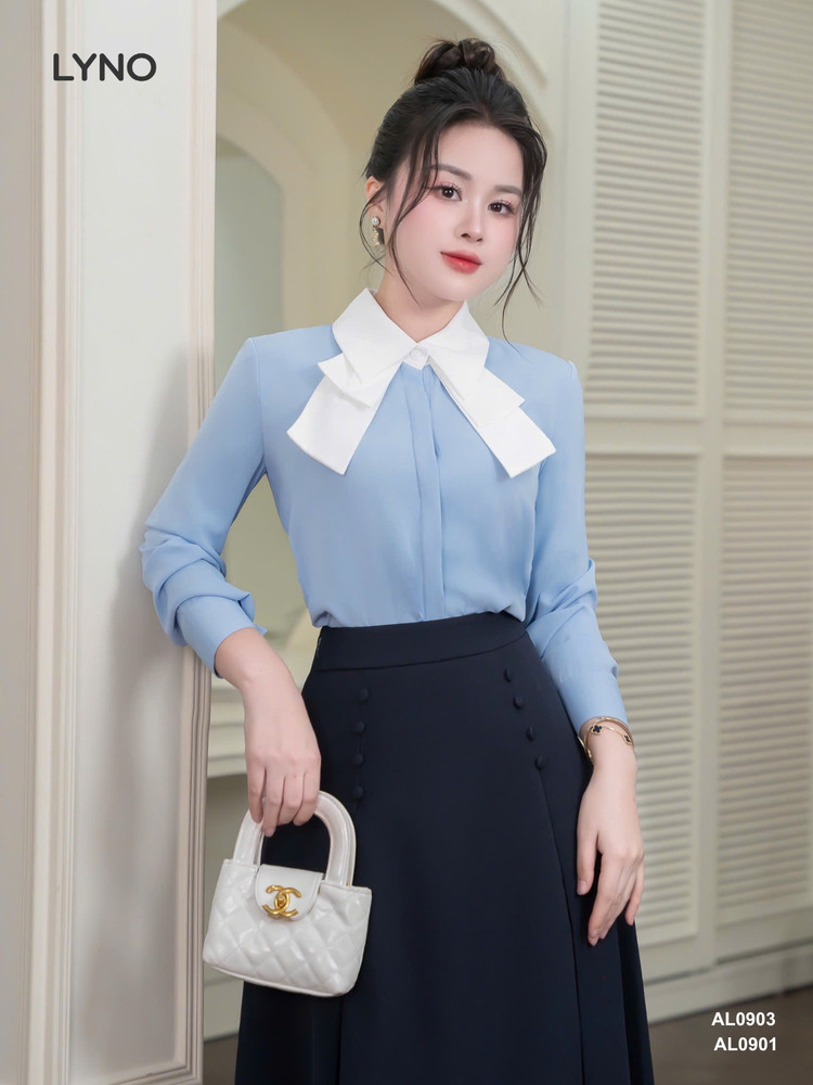 ÁO SƠ MI CỔ KIỂU TAY DÀI AL0903