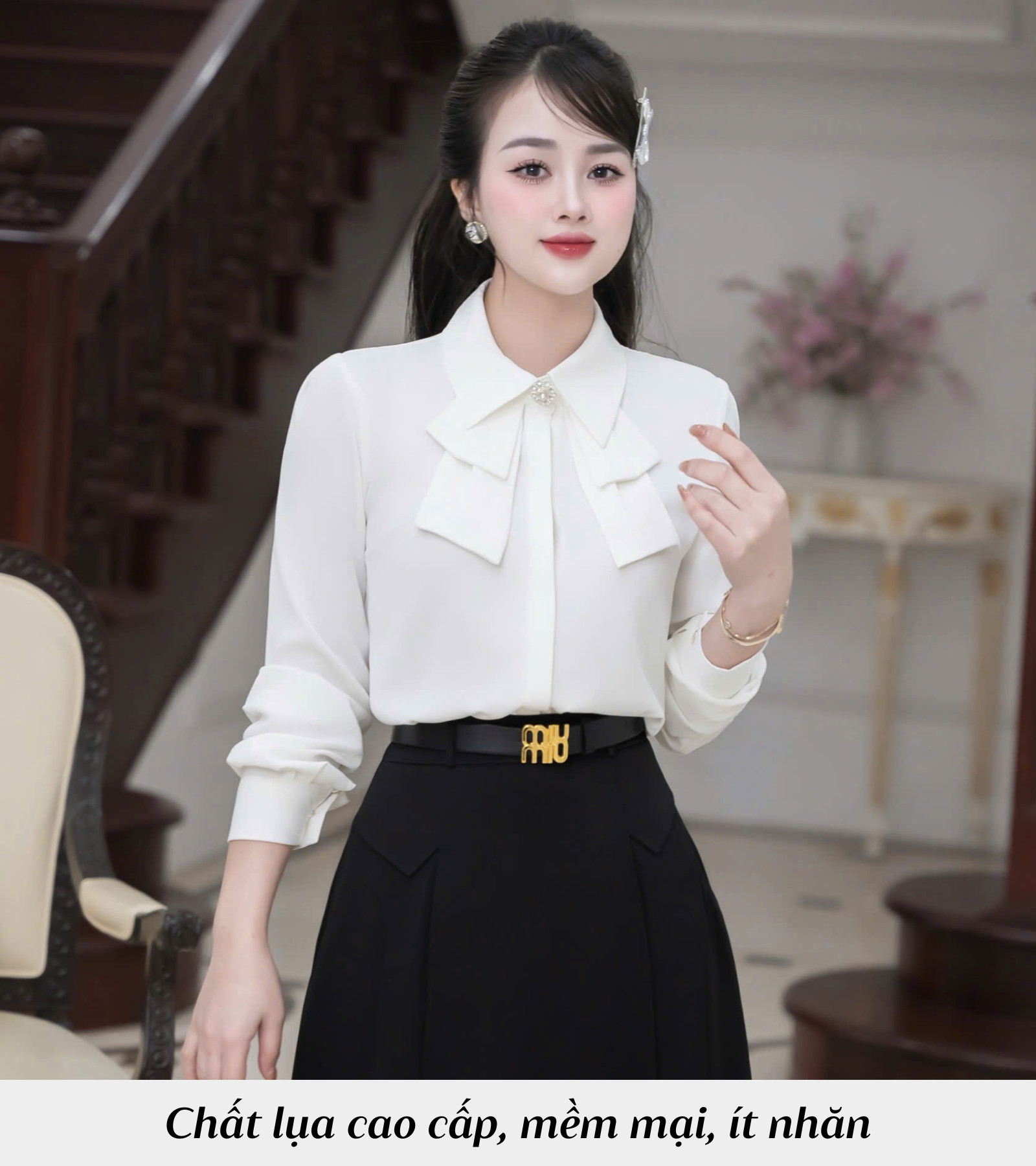 ÁO SƠ MI CỔ KIỂU TAY DÀI AL0903