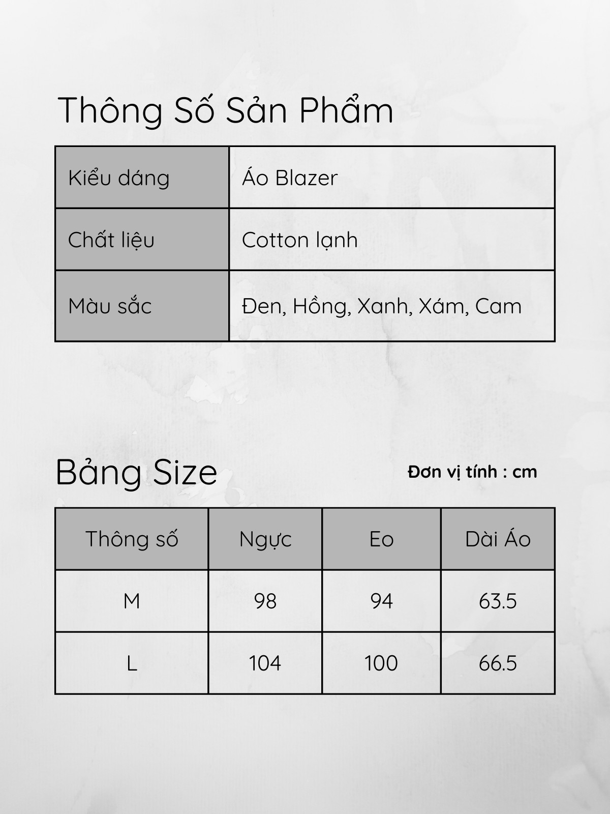 ÁO BLAZER FORM SUÔNG CƠ BẢN AB0430