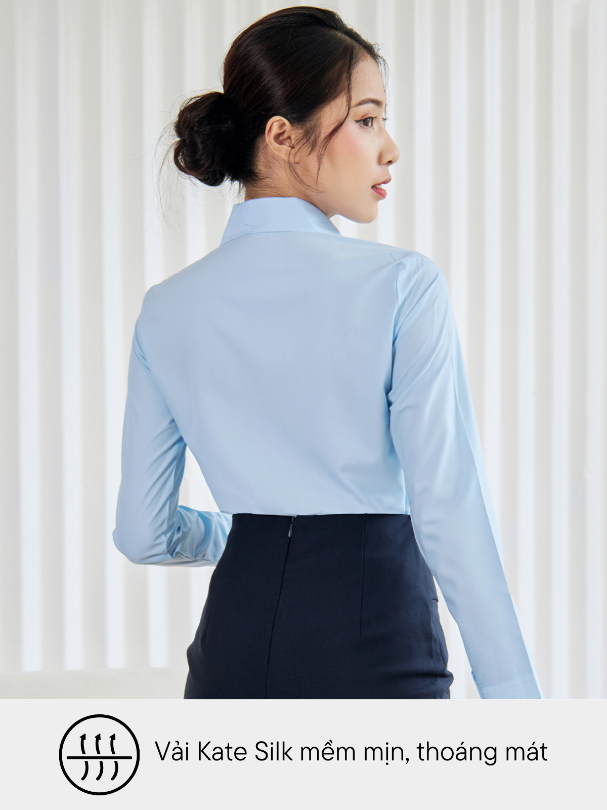 SƠ MI CƠ BẢN TAY DÀI AB0391