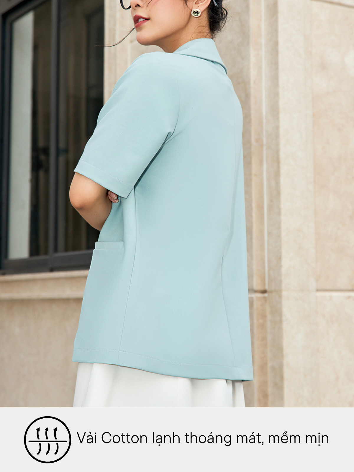 ÁO BLAZER FORM SUÔNG CƠ BẢN AB0430