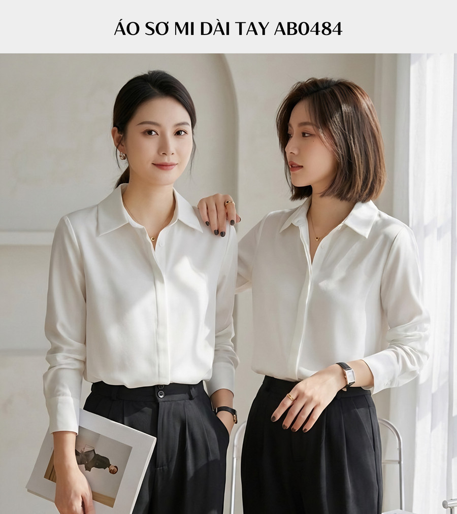 ÁO SƠ MI LỤA AB0484