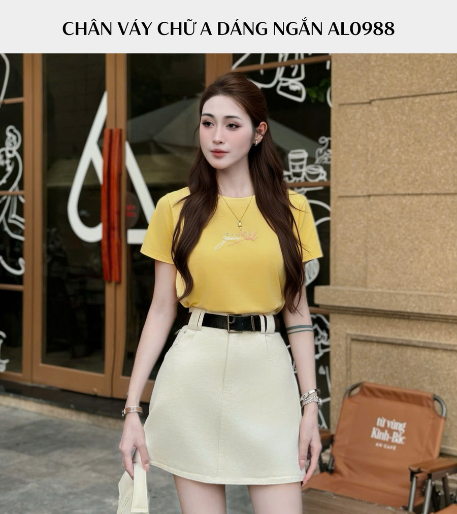 CHÂN VÁY CHỮ A AL0988