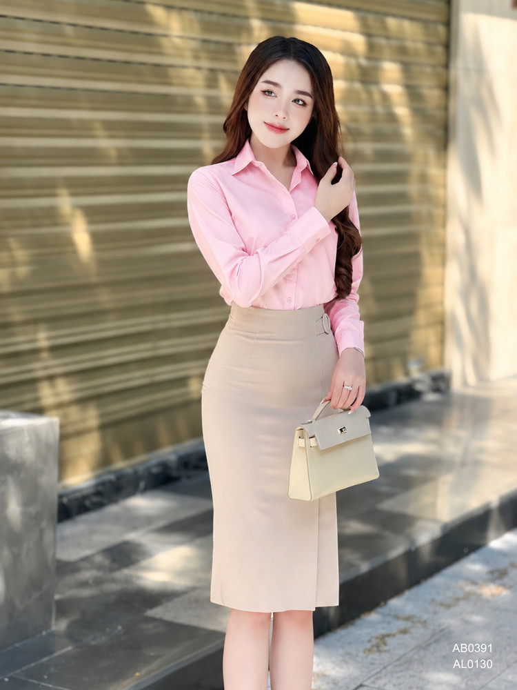 SƠ MI CƠ BẢN TAY DÀI AB0391