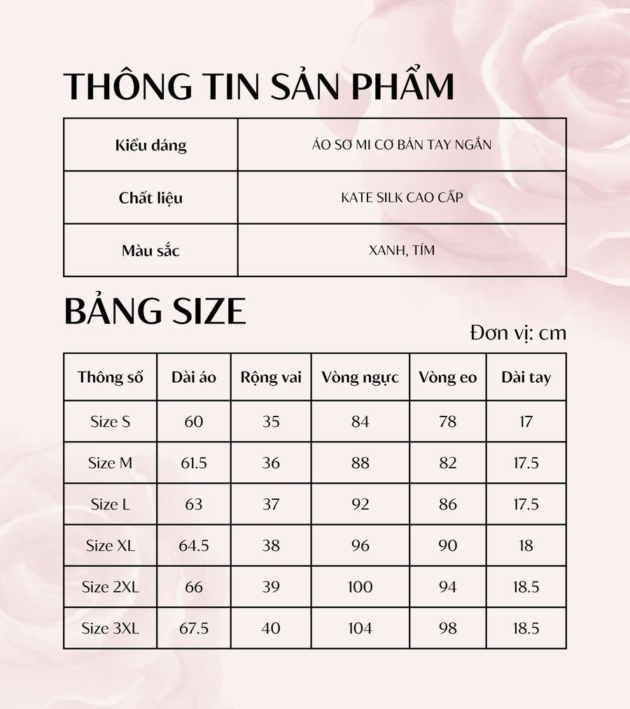 ÁO SƠ MI CHIẾT EO TAY NGẮN AB0503