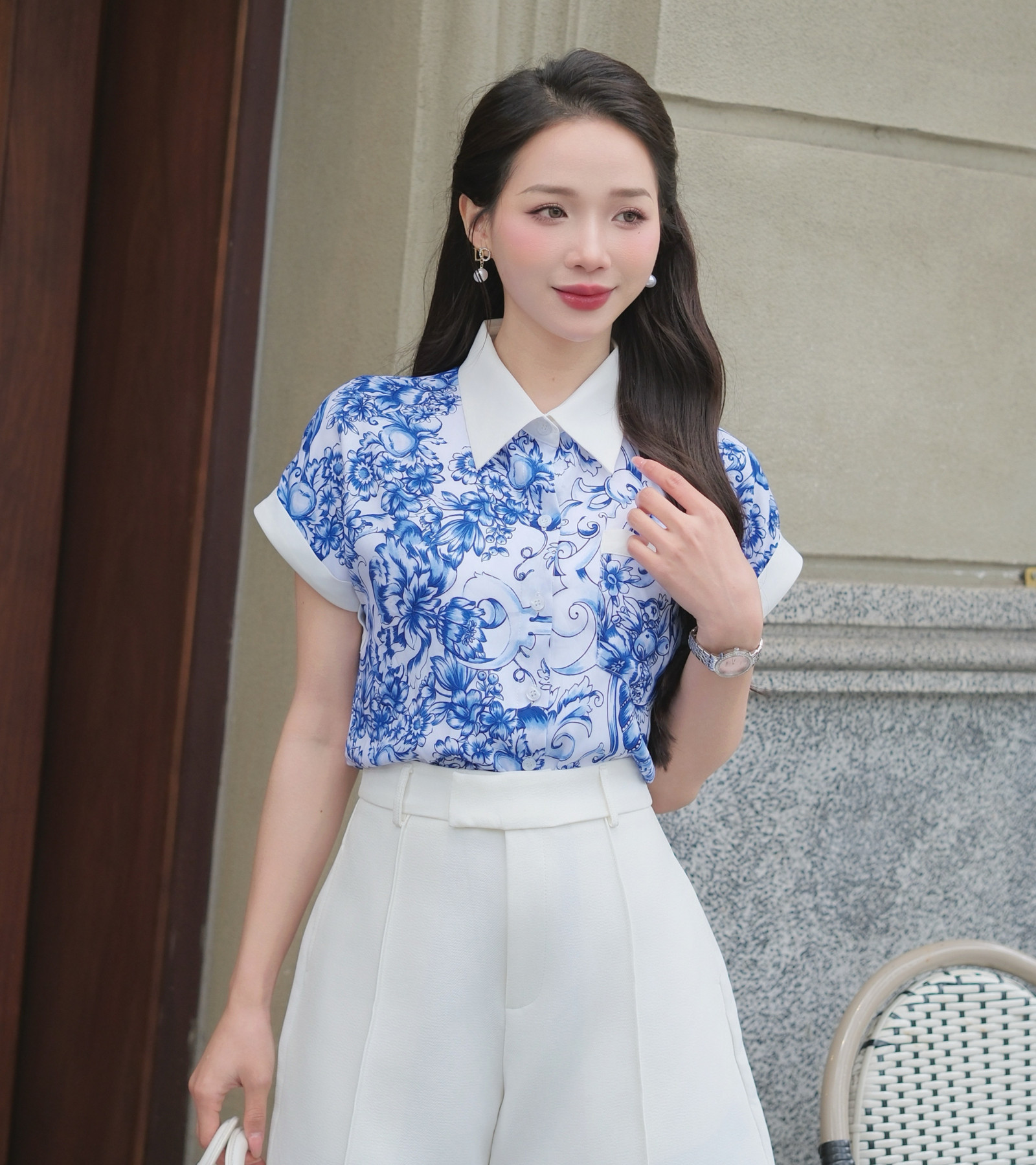 ÁO SƠ MI LỤA AB0497