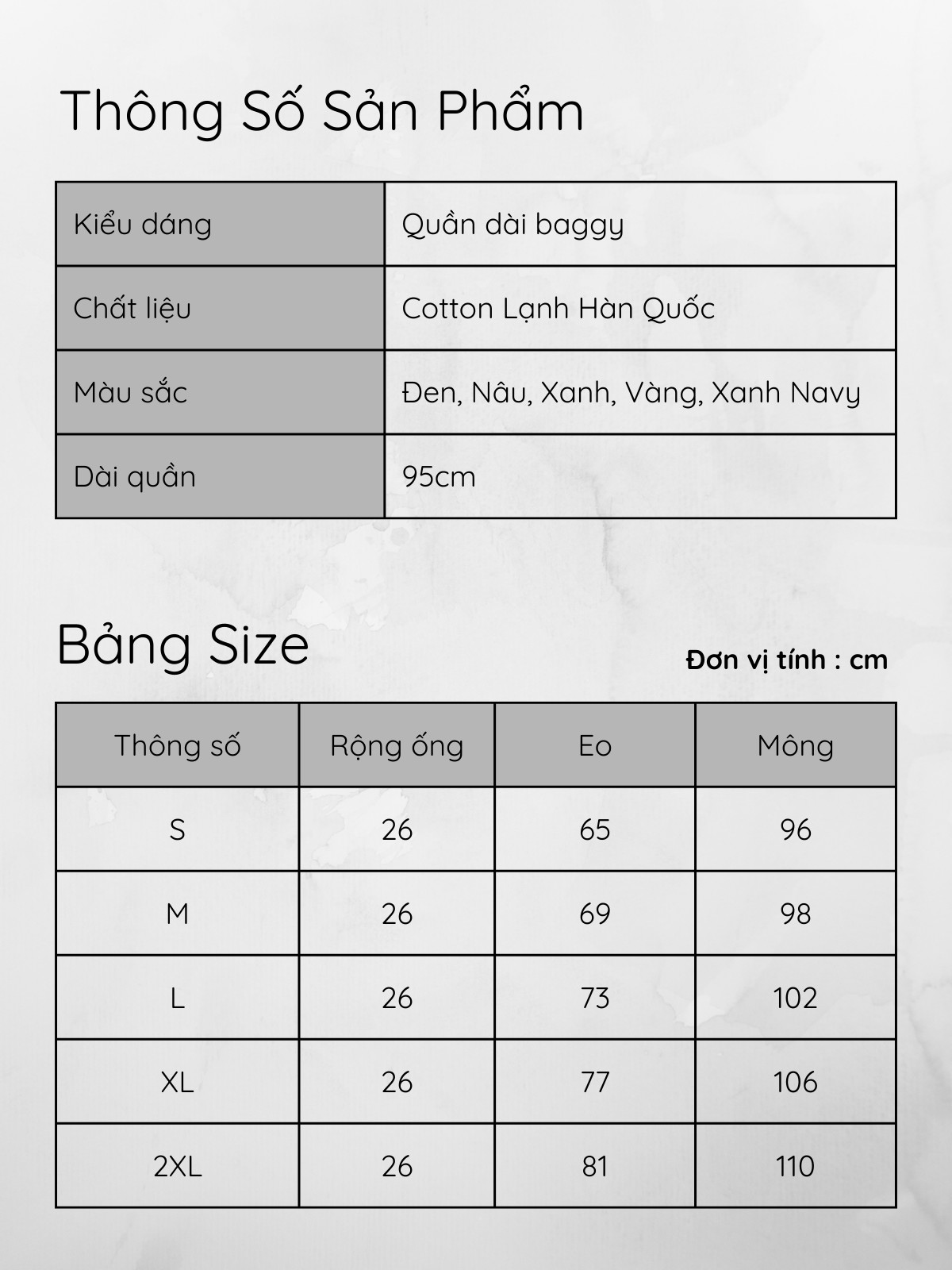 QUẦN DÀI BAGGY AB0340