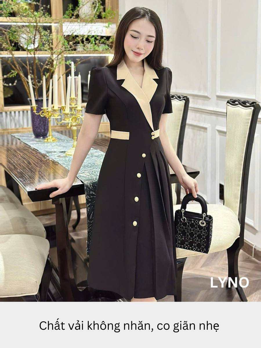 ĐẦM VEST CỔ PHỐI AL0863