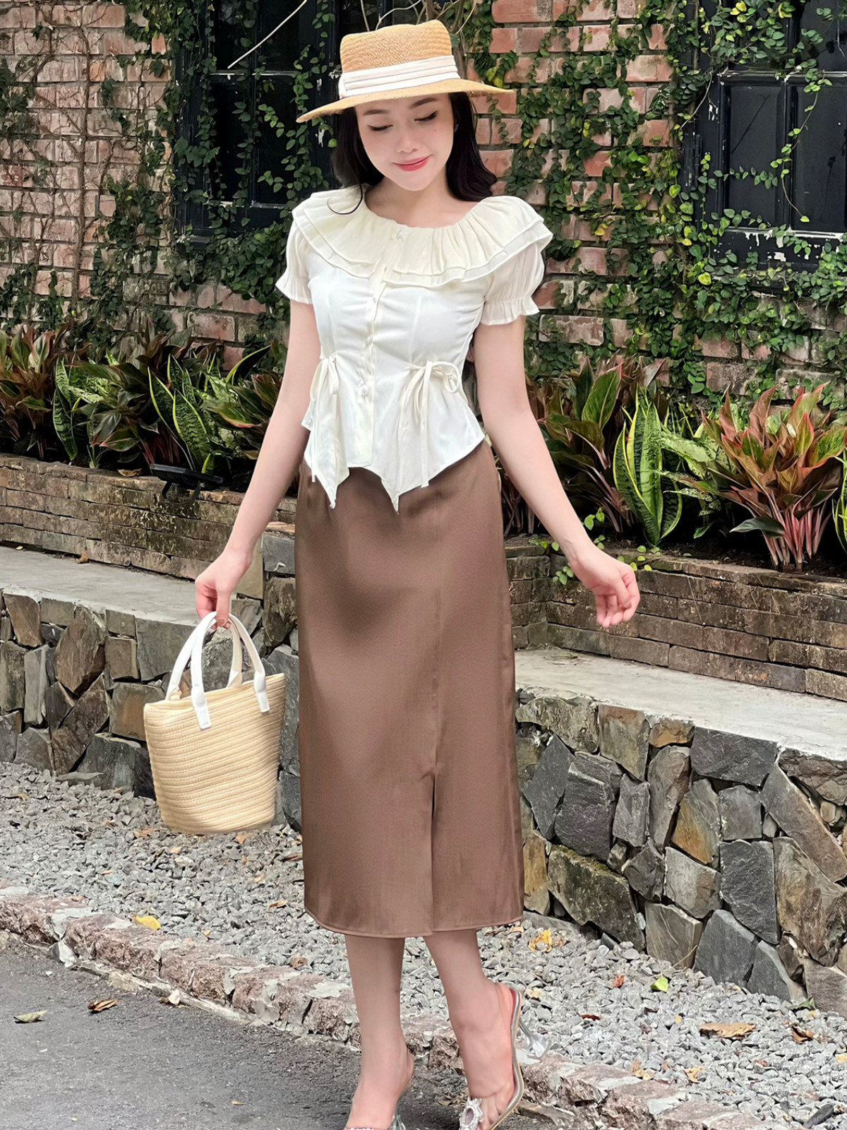 ÁO PHỐI CÚC NGỌC TRAI AL0709