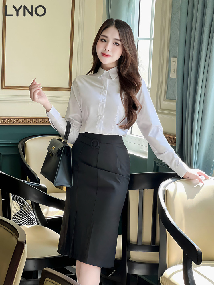 ÁO SƠ MI CHIẾT EO TAY DÀI AB0482