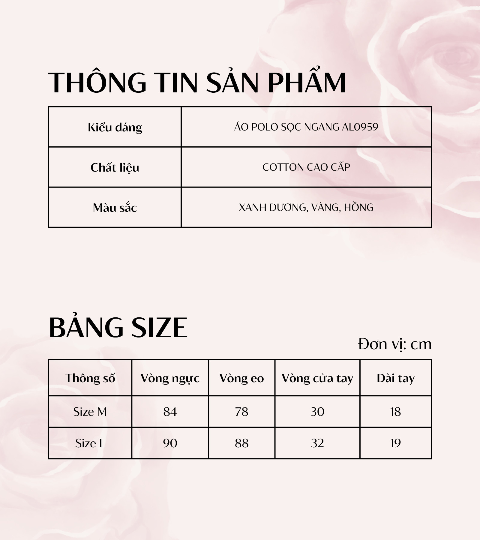 ÁO THUN SỌC NGANG CÓ CỔ AL0959