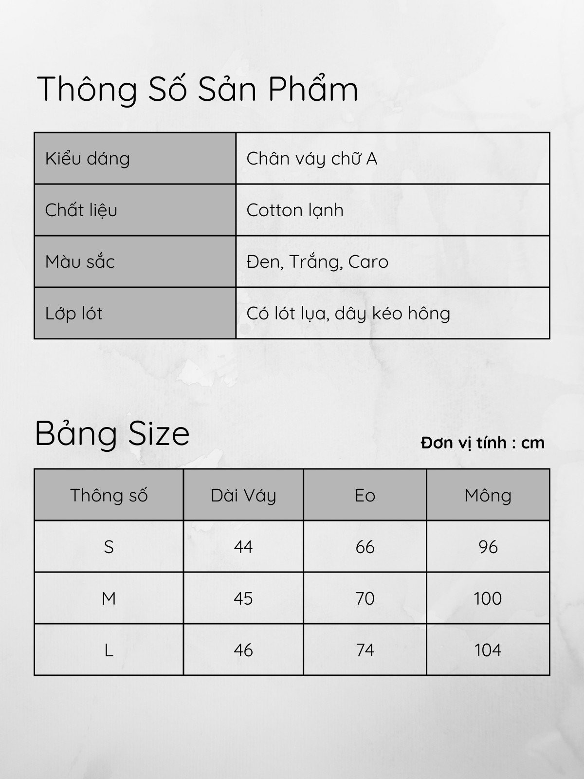 CHÂN VÁY CHỮ A AB0365