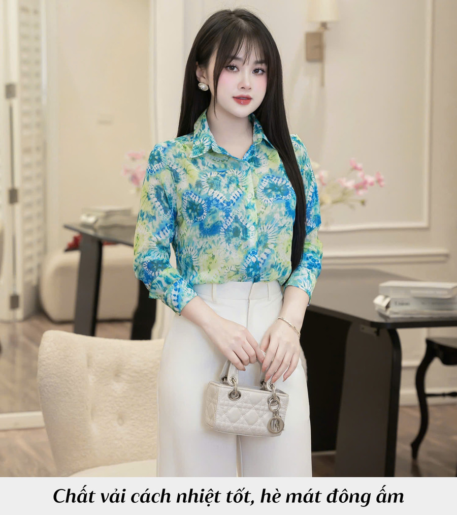 ÁO SƠ MI HỌA TIẾT AB0490
