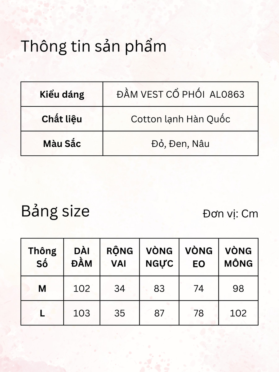 ĐẦM VEST CỔ PHỐI AL0863