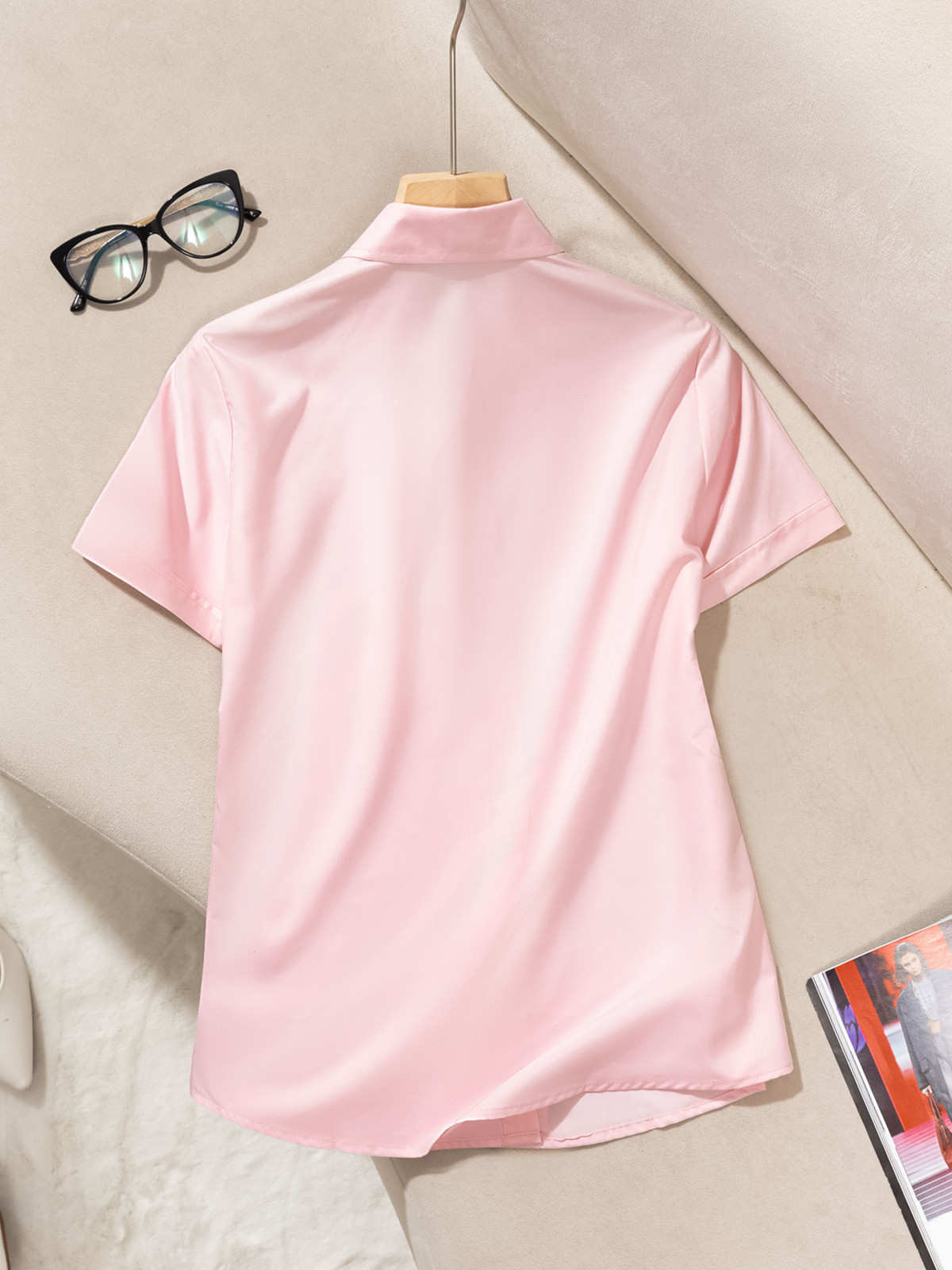SƠ MI CƠ BẢN TAY NGẮN AB0390