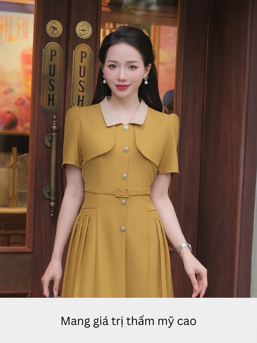 ĐẦM DÀI THIẾT KẾ PHỐI ÁO AL0922
