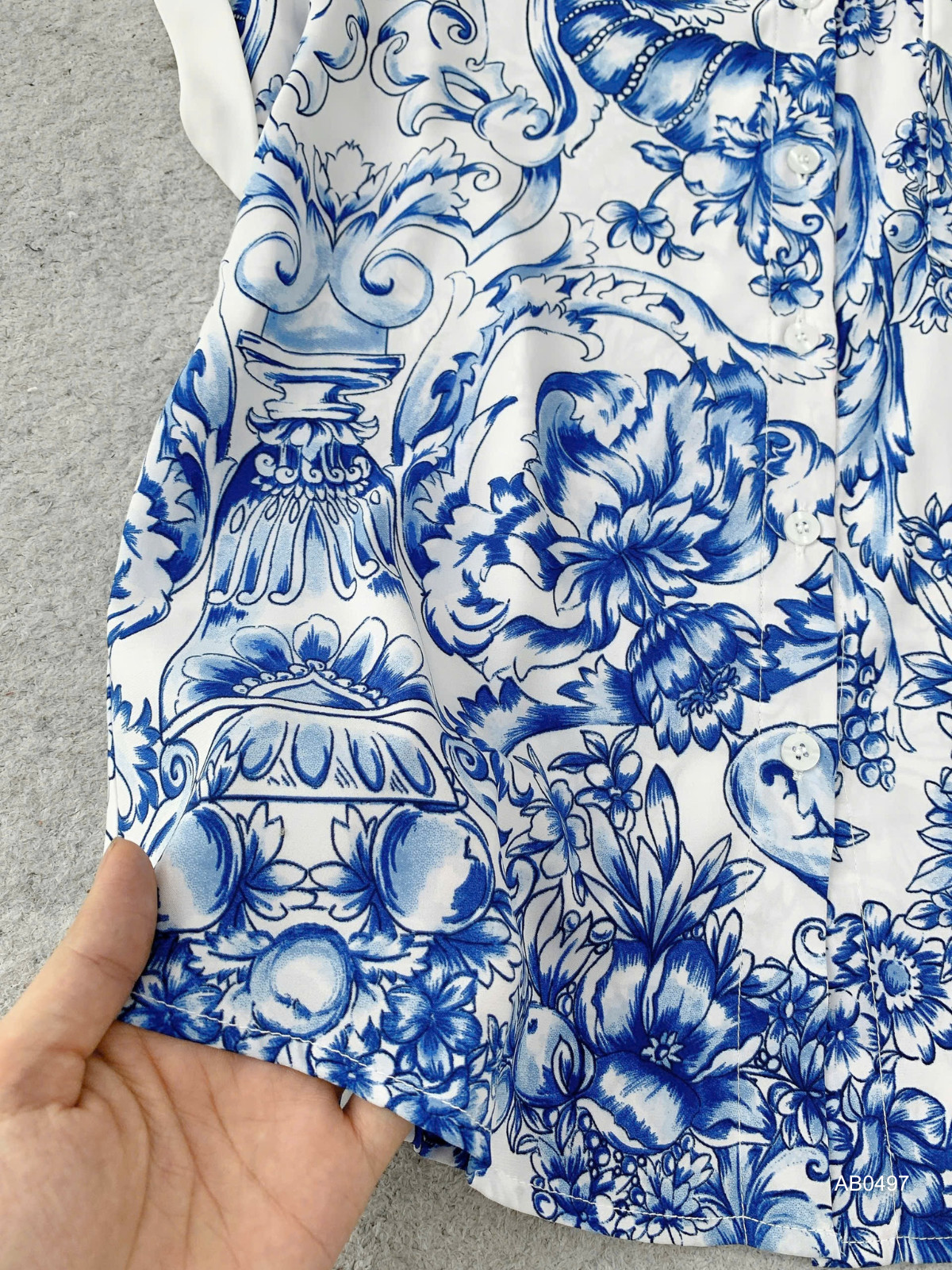 ÁO SƠ MI LỤA AB0497