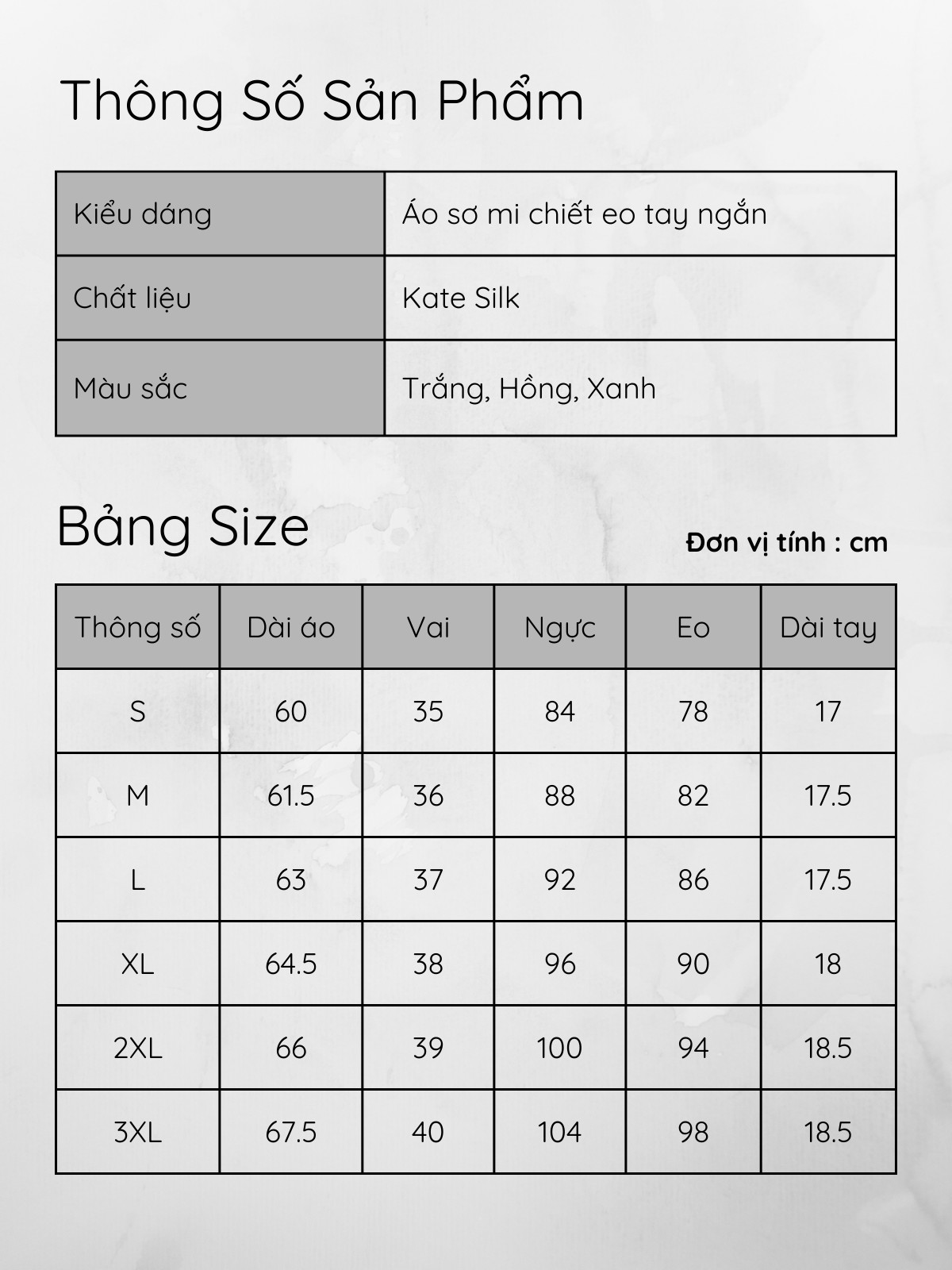 ÁO SƠ MI CHIẾT EO TAY NGẮN AB0483