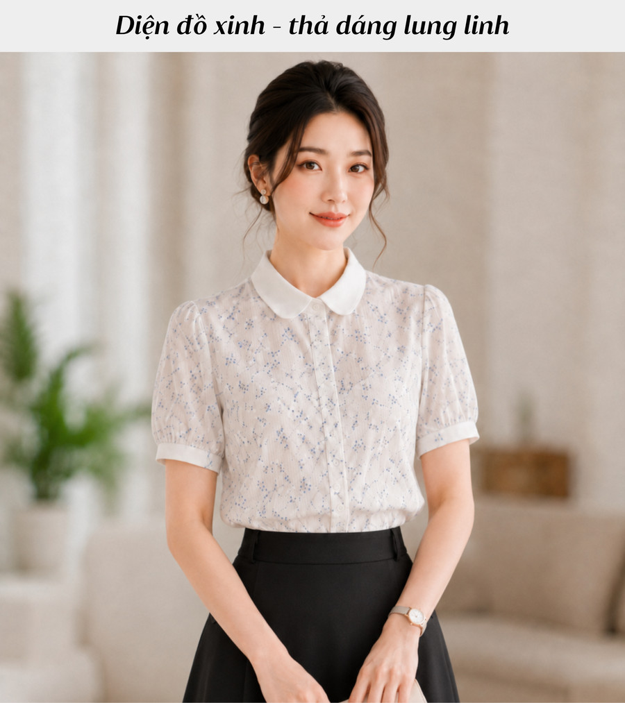 ÁO SƠ MI HOẠ TIẾT TK0088