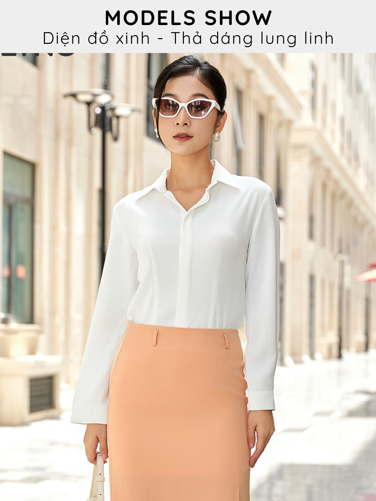 ÁO SƠ MI TAY DÀI CHIẾT EO AB0408