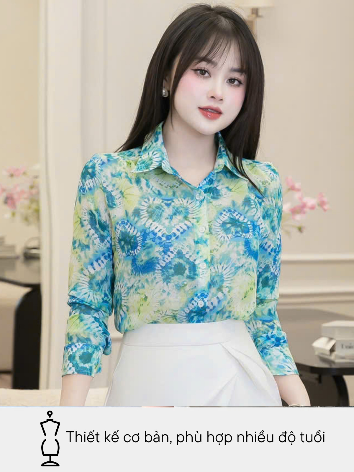ÁO SƠ MI HỌA TIẾT AB0490