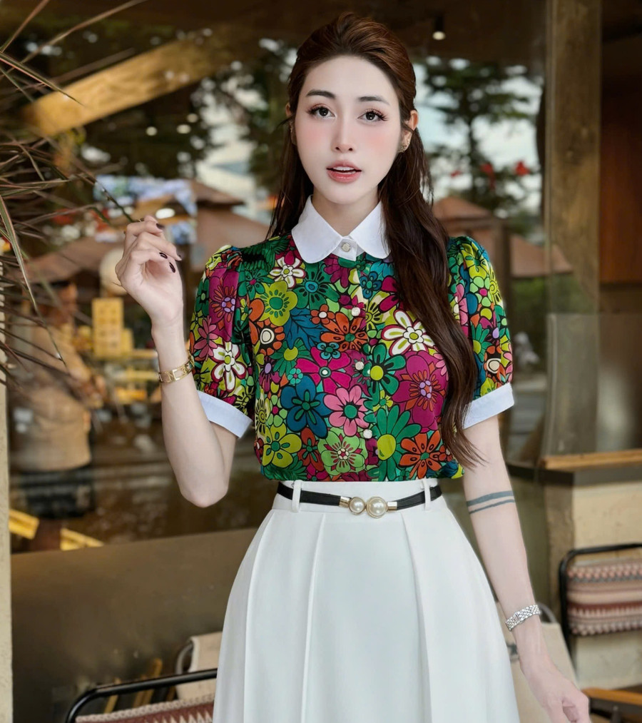 ÁO SƠ MI HỌA TIẾT AB0505