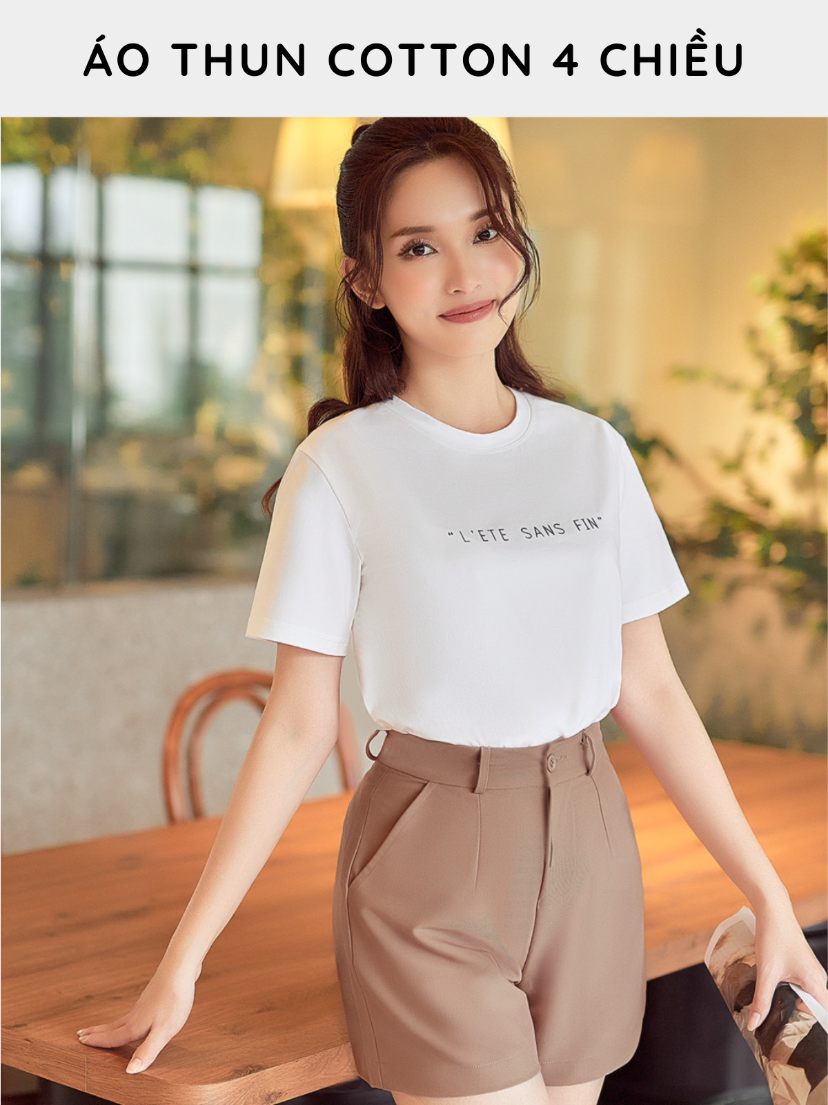 ÁO THUN COTTON 4 CHIỀU AB0374