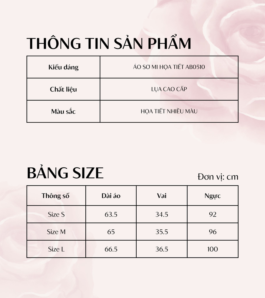 ÁO SƠ MI HỌA TIẾT AB0510