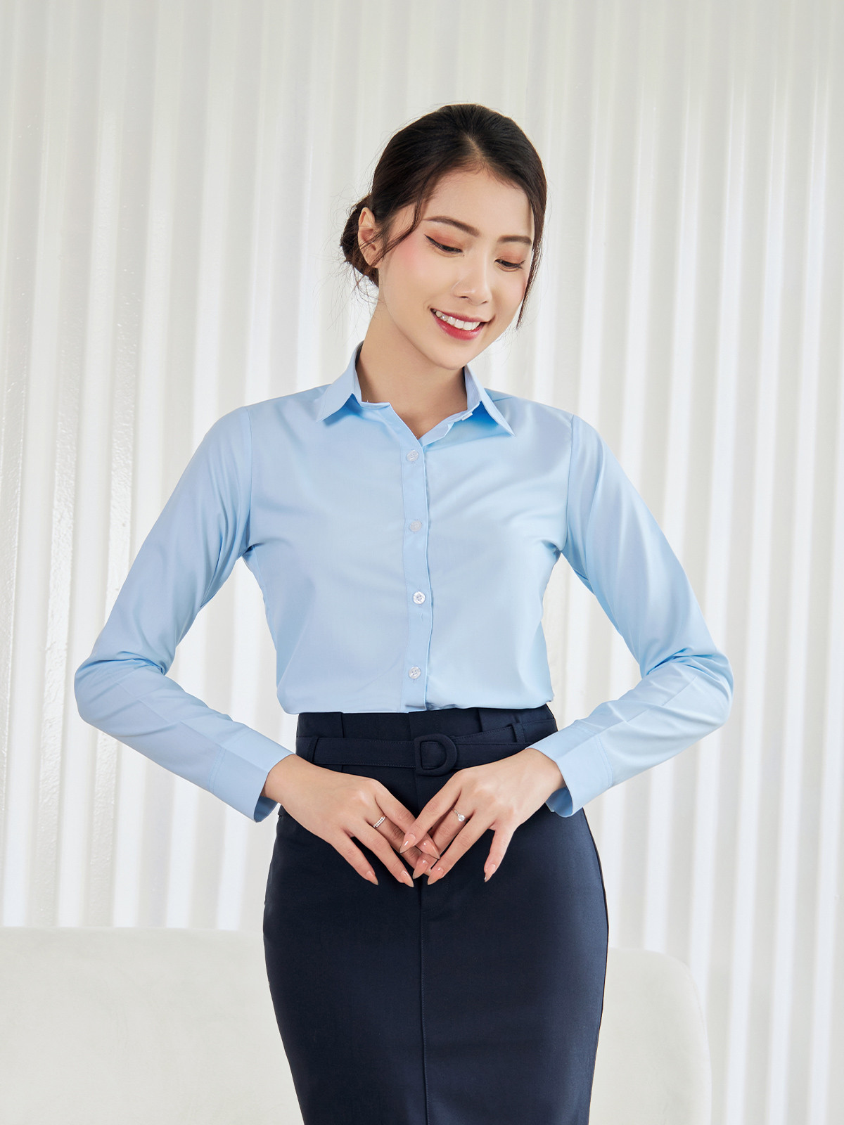 SƠ MI CƠ BẢN TAY DÀI AB0391