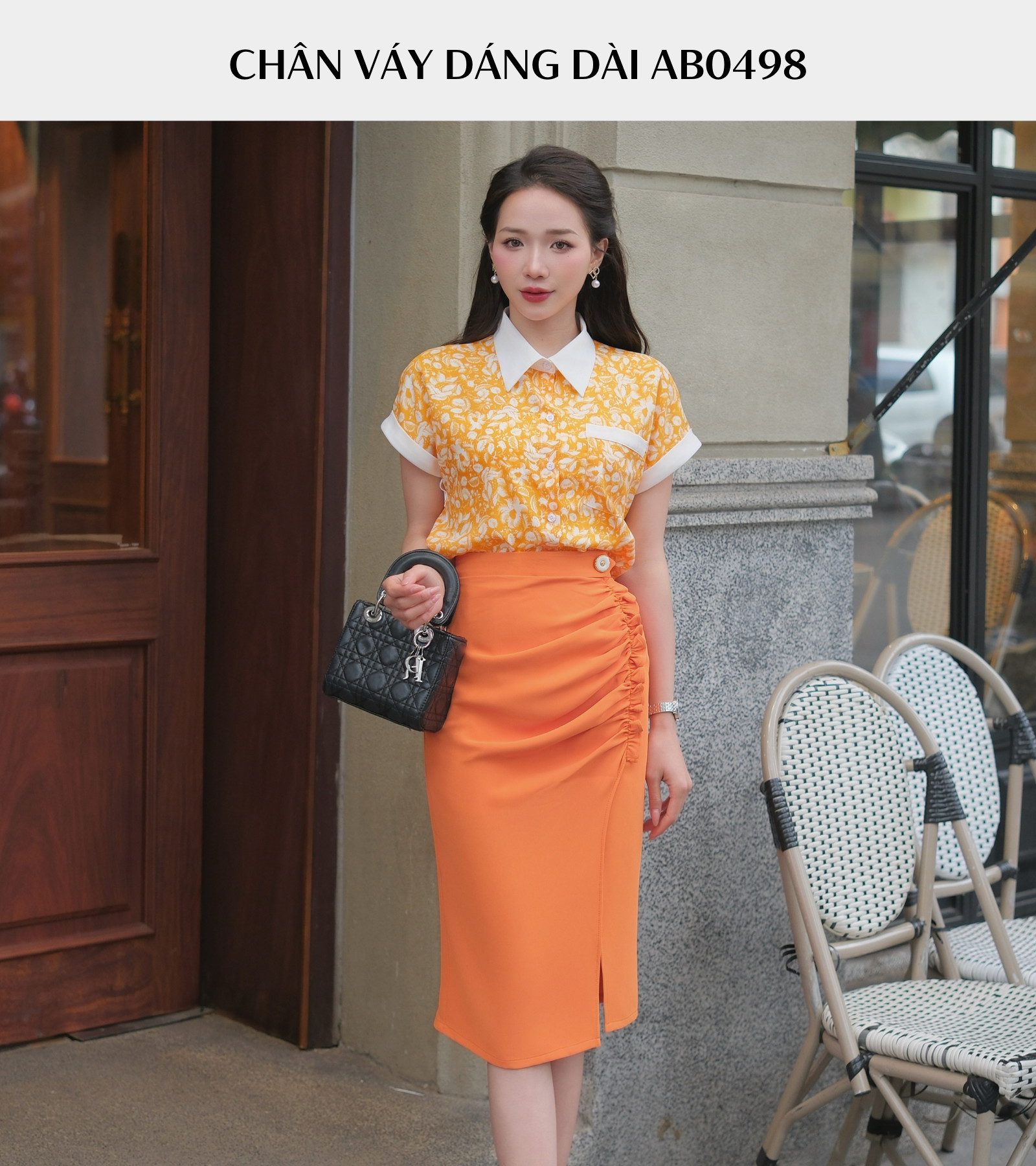 CHÂN VÁY DÁNG DÀI FORM ÔM AB0498