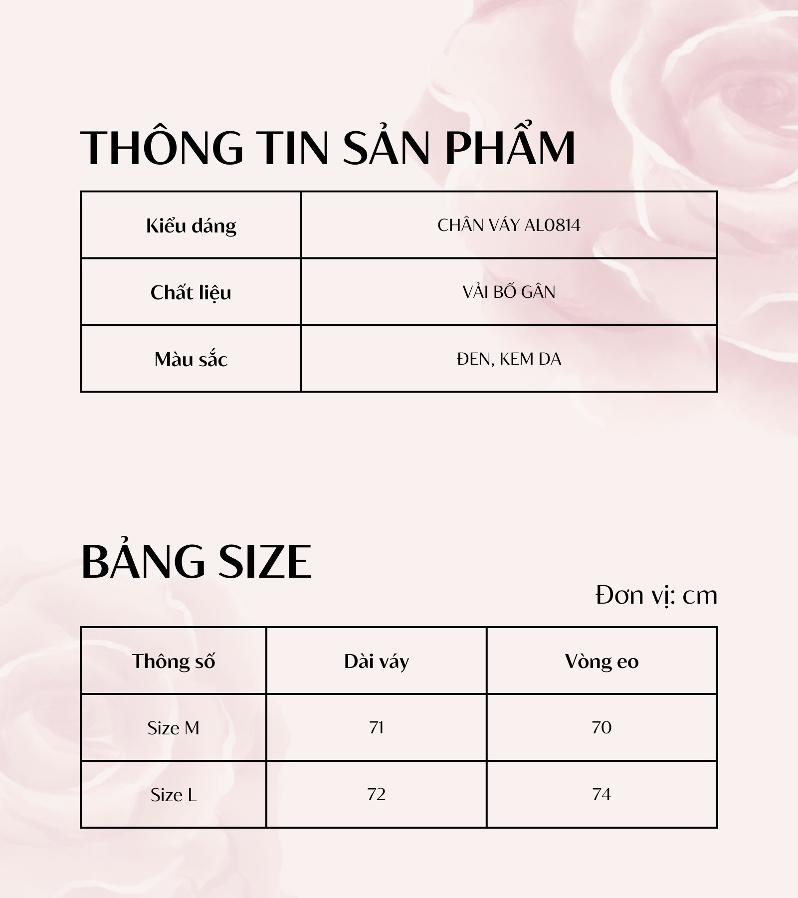 CHÂN VÁY CHỮ A ĐÍNH NÚT AL0814