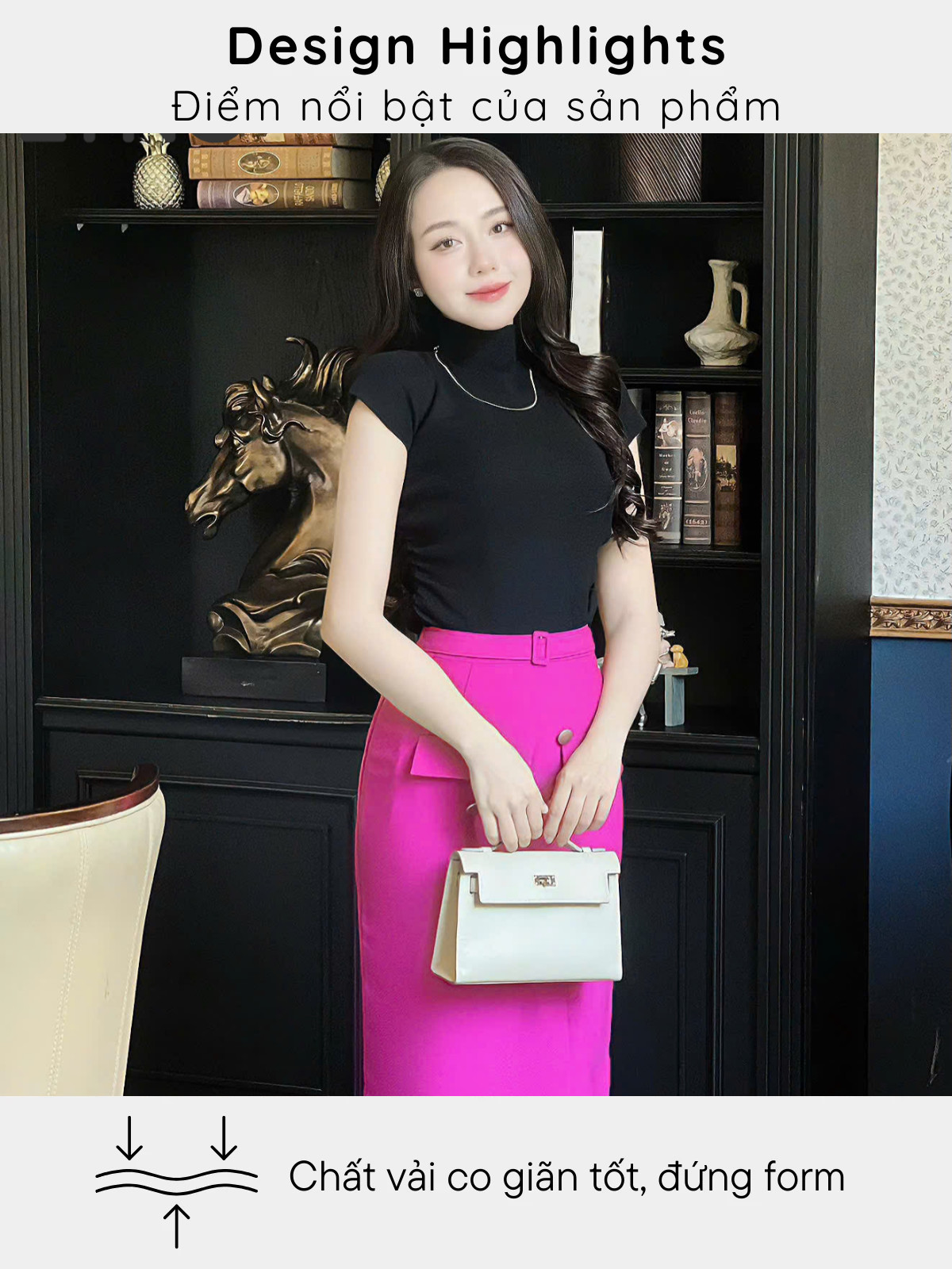ÁO LEN CỔ LỌ ĐÍNH DÂY CHUYỀN AL0801