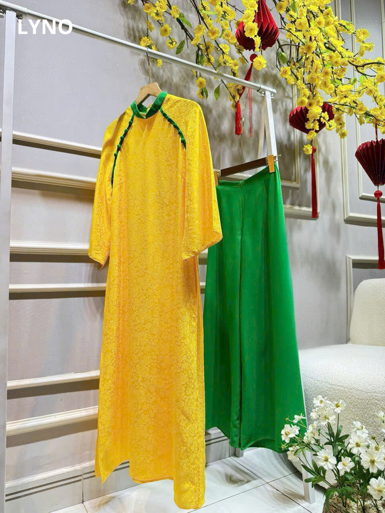 SET ÁO DÀI CÚC HAI BÊN AL0825
