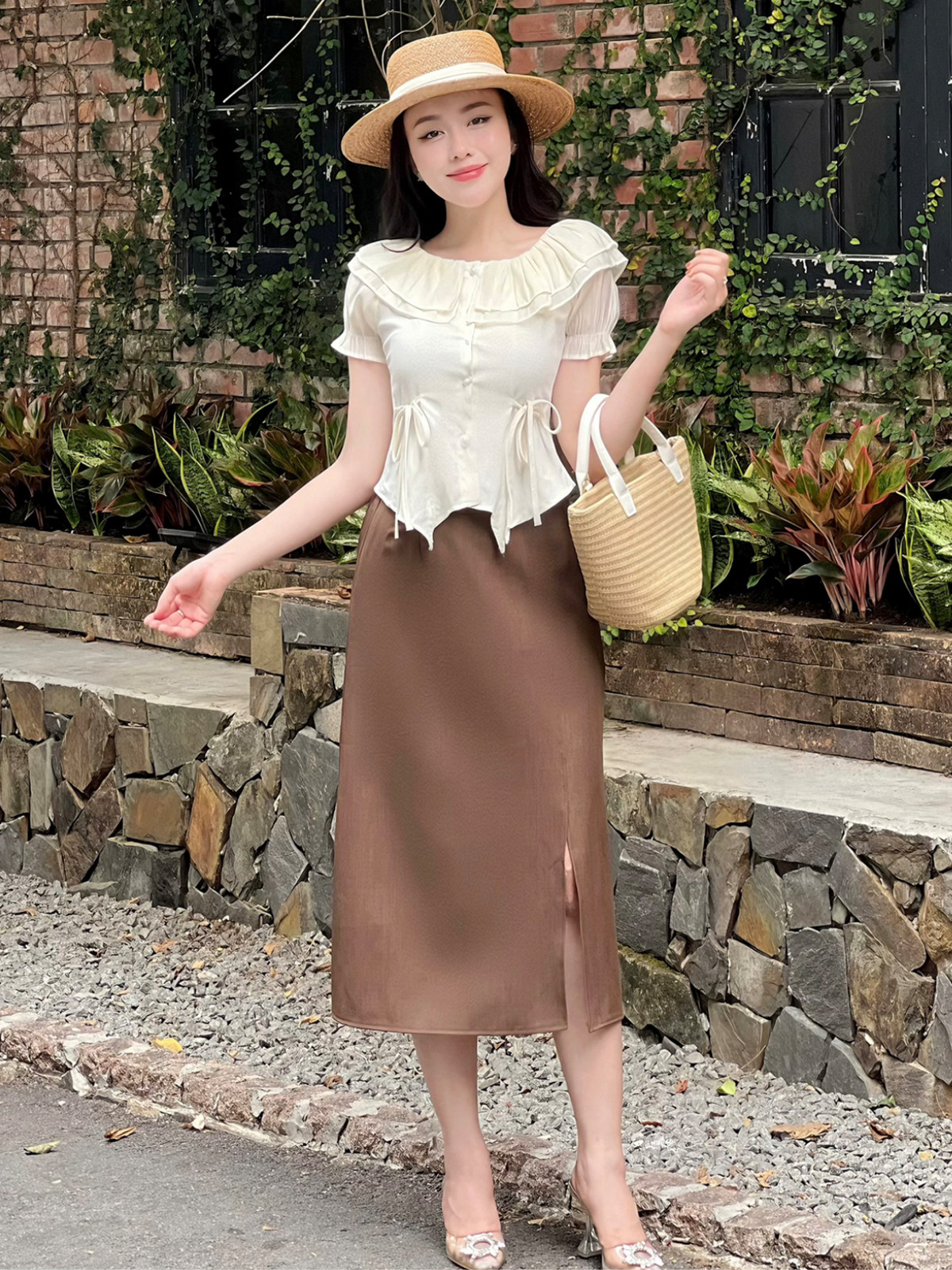 ÁO PHỐI CÚC NGỌC TRAI AL0709
