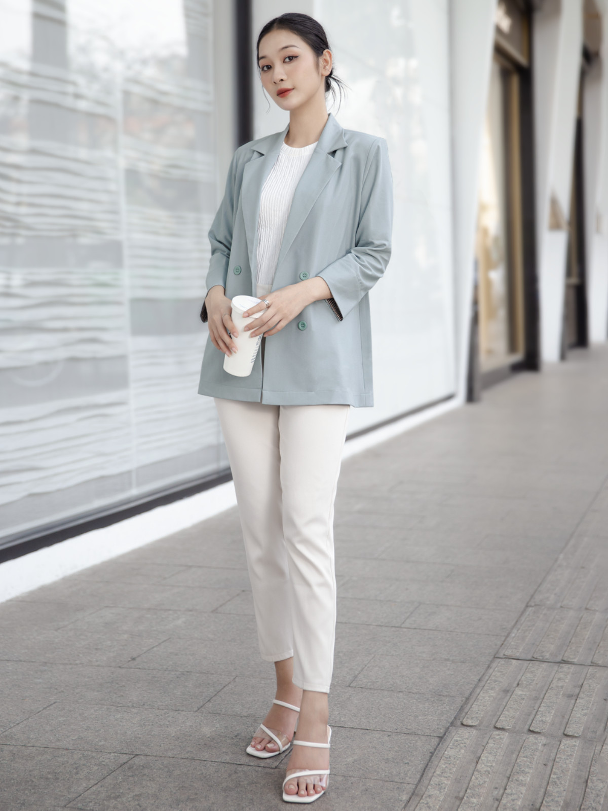 ÁO BLAZER FORM RỘNG CƠ BẢN AB0363