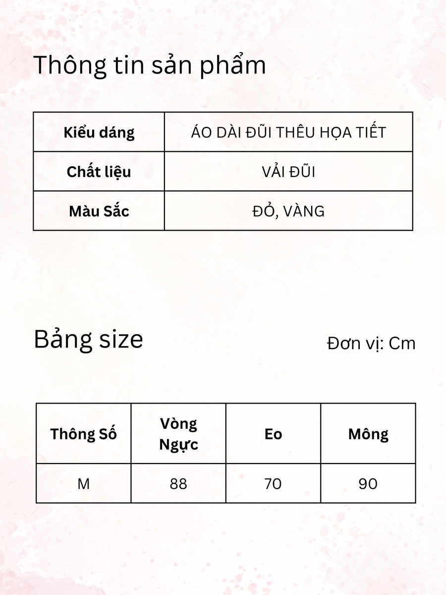 SET ÁO DÀI ĐŨI THÊU HỌA TIẾT AL0882