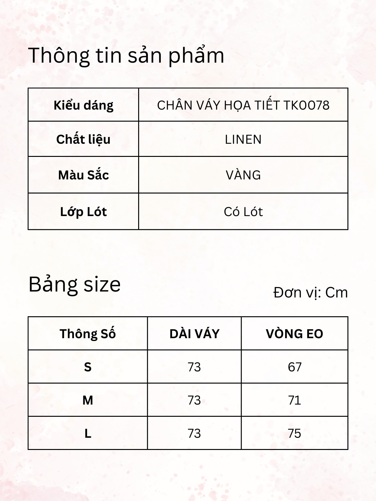 CHÂN VÁY HỌA TIẾT TK0078