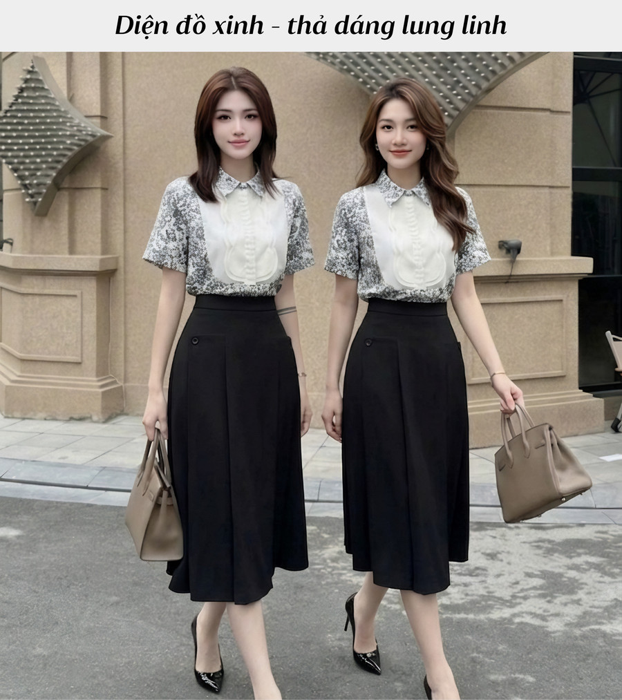 SƠ MI HỌA TIẾT BƯỚM ĐÊM CỔ ĐIỂN AL0990