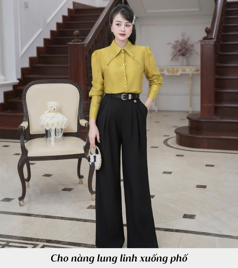 ÁO SƠ MI TƠ DÀI TAY AL0944