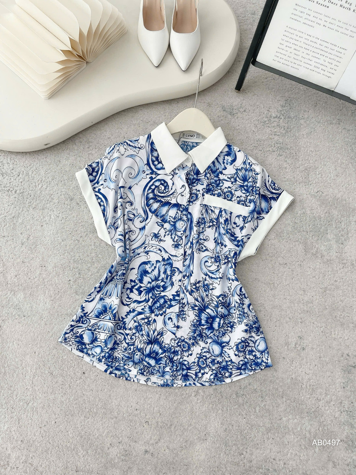ÁO SƠ MI LỤA AB0497