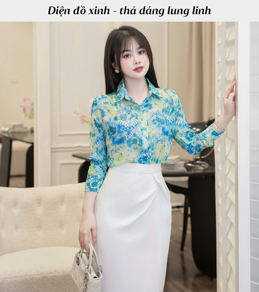 CHÂN VÁY BÚT CHÌ XẺ TÀ AB0492