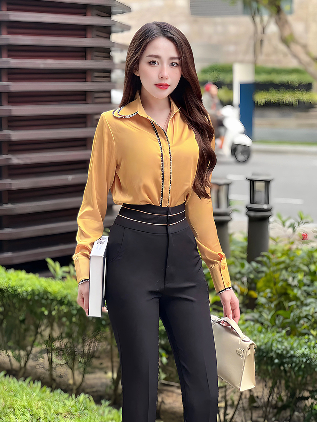 QUẦN ỐNG ĐỨNG LƯNG CAO HI0002