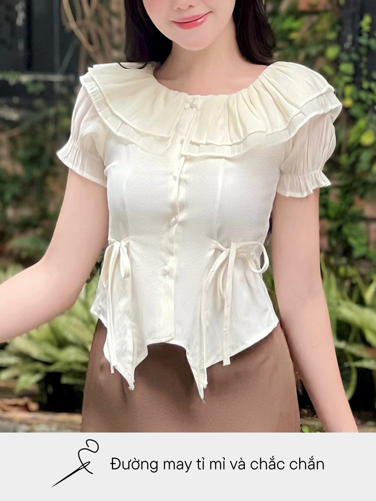 ÁO PHỐI CÚC NGỌC TRAI AL0709