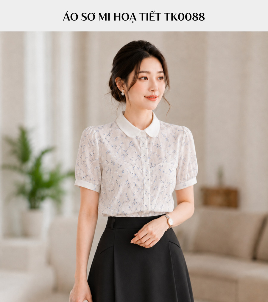 ÁO SƠ MI HOẠ TIẾT TK0088