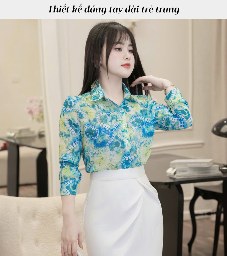 ÁO SƠ MI HỌA TIẾT AB0490