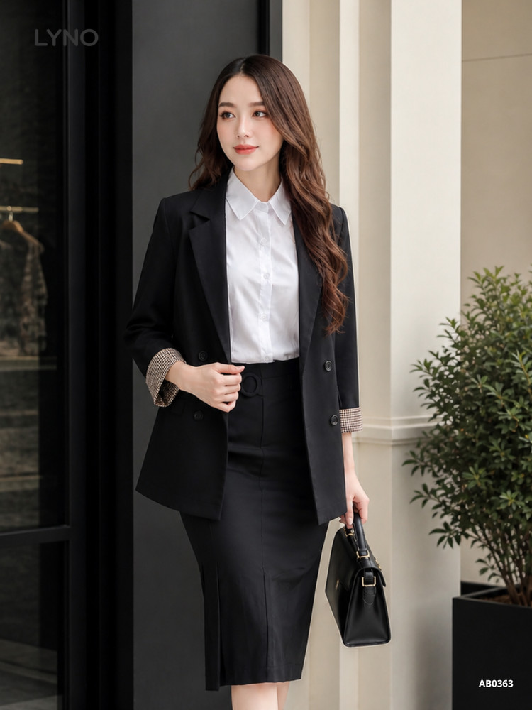 ÁO BLAZER FORM RỘNG CƠ BẢN AB0363