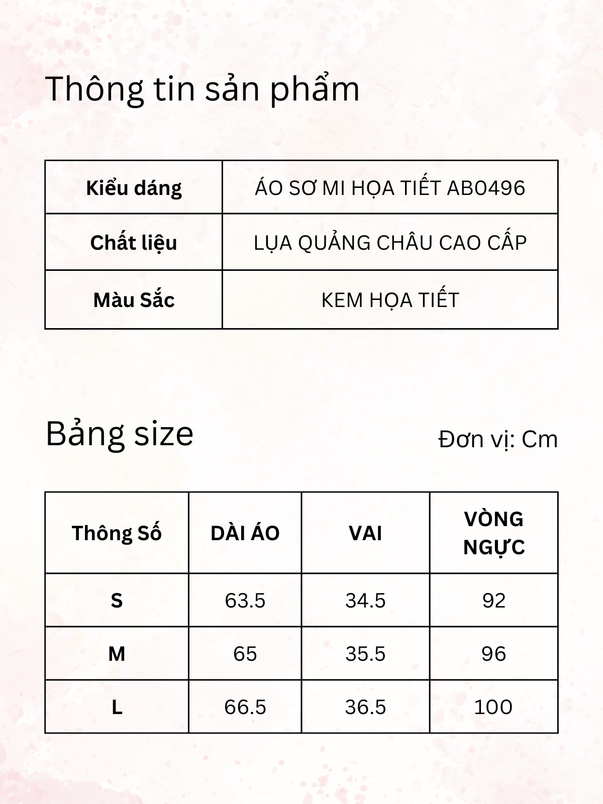 ÁO SƠ MI HỌA TIẾT AB0496