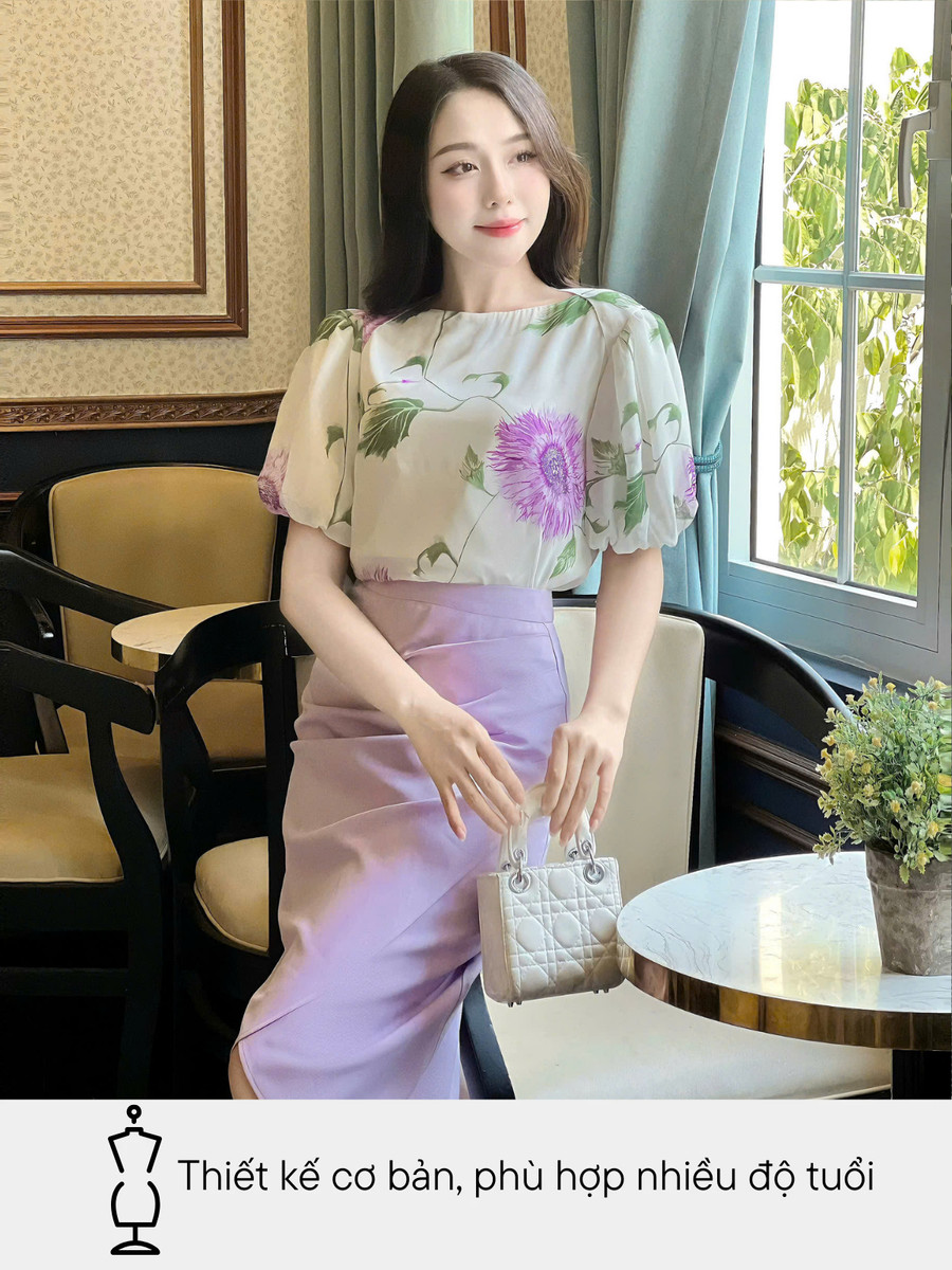 ÁO KIỂU HỌA TIẾT TK0077